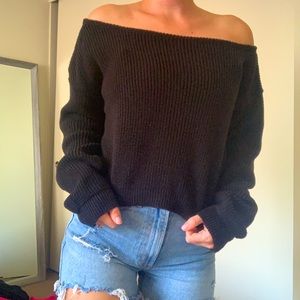 Off the shoulder sweater